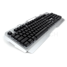 Клавиатура игровая Гарнизон GK-340GL, металл, подсветка RAINBOW, USB,черн/сер,антифантом кл-ши,каб 1.5м