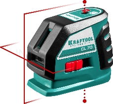 Уровни лазерные KRAFTOOL 34660  линейный cl-70 20м / 70м детектор