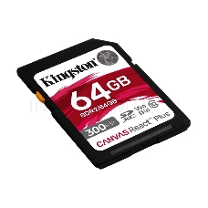 Флеш карта SDHC 64Gb  Kingston SDHC, UHS-I Class U3 V90, чтение: 300Мб/с, запись: 260Мб/с <SDR2/64GB>