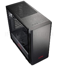Компьютерный корпус XPG INVADER-BLACKCOLOR BOXWORLDWIDE (ATX, подсветка ARGB, 2  вентилятора 120мм, стеклянная боковая панель, черный)