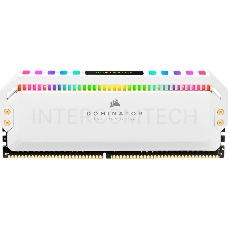 Модуль памяти Corsair DDR4, 3600MHz 16GB 2x8GB DIMM, Unbuffered, 18-19-19-39, XMP 2.0, DOMINATOR PLATINUM RGB White Heatspreader, RGB LED, 1.35V