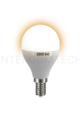 Лампа GAUSS LED Elementary Globe 6W E14 2700K  арт.LD53116