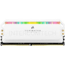 Модуль памяти Corsair DDR4, 3600MHz 16GB 2x8GB DIMM, Unbuffered, 18-19-19-39, XMP 2.0, DOMINATOR PLATINUM RGB White Heatspreader, RGB LED, 1.35V
