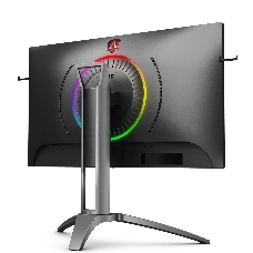 МОНИТОР 27 AOC AGON AG273QX Black-Silver с поворотом экрана (VA, 2560x1440, 165Hz, HDR400, 1 ms, 178°/178°, 400 cd/m, 5