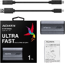Накопитель SSD A-Data USB-C 1Tb AELI-SE880-1TCGY SE880 2.5 серый