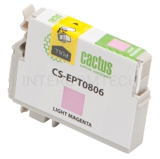 Картридж струйный Cactus CS-EPT0806 светло-пурпурный для Epson Stylus Photo P50 (11,4ml)