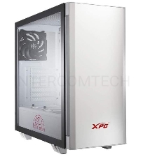 Компьютерный корпус XPG INVADER-WHITECOLOR BOXWORLDWIDE (ATX, подсветка ARGB, 2  вентилятора 120мм, стеклянная боковая панель, ,белый)