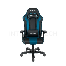 Игровое кресло DXRacer King чёрно-синее (OH/KS99/NB, экокожа, регулируемый угол наклона)