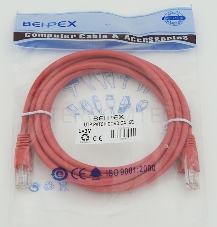Сетевое оборудование Patchcord molded 5E Copper 3m Red