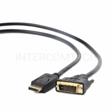 Кабель DisplayPort-DVI Gembird/Cablexpert  1.8м, 20M/19M, черный, экран, пакет(CC-DPM-DVIM-6)