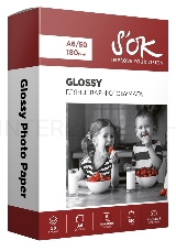Фотобумага CC Glossy ; 180gsm; A6*50 // Глянцевая; 180г/м2; формат А6; 50 листов