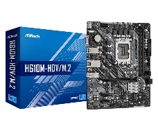 Материнская плата Asrock H610M-HDV/M.2 Soc-1700 Intel H610 2xDDR4 mATX AC`97 8ch(7.1) GbLAN+VGA+HDMI+DP