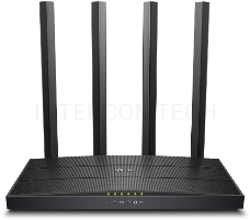 Роутер беспроводной TP-Link Archer C6U AC1200 10/100/1000BASE-TX/4G ready черный