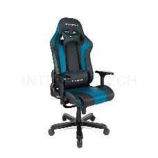 Игровое кресло DXRacer King чёрно-синее (OH/KS99/NB, экокожа, регулируемый угол наклона)