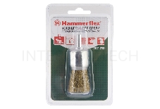 Кордщетка Hammer Flex 207-210 25мм d6  тип венчик латунированная, из волнистой проволоки