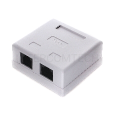 Розетка NA-TA/1 RJ45+RJ11 кат.5e UTP внешняя 2 порта, 110&Krone