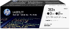 Тонер-картридж двойная упаковка Hewlett-Packard HP 312A CF380XD черный для LaserJet Pro M476dn, M476dw, M476nw 4400 стр.