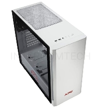 Компьютерный корпус XPG INVADER-WHITECOLOR BOXWORLDWIDE (ATX, подсветка ARGB, 2  вентилятора 120мм, стеклянная боковая панель, ,белый)