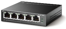 Коммутатор 5-Port 10/100Mbps Unmanaged Switch with 4-Port PoE, meta case, desktop mount, PoE budget 41W.