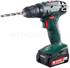 Дрель-шуруповерт безударная Metabo BS 14.4 Li 602206540 { 14,4В Li, 2х2.0Ач Li-Ion,13мм,кейс, вес 1.2 кг }