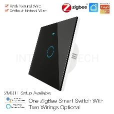 Выключатель MOES Gang Smart Switch Sensor w/o grounding ZS-EU1, Zigbee, 100-240 В