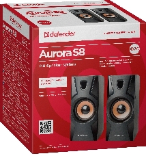 Акустическая система 2.0 Defender Aurora S8 черный, 8 Вт, питание от USB  65408