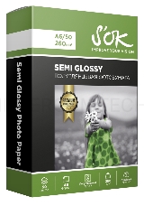 Фотобумага RC Semi Glossy Premium; 260gsm; A6*50 // Полуглянцевая Премиум; 260г/м2; формат А6; 50 листов RC