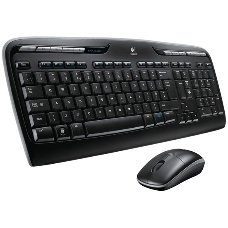 Клавиатура + мышь Logitech MK330 клав:черный мышь:черный USB беспроводная Multimedia