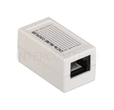 Проходной адаптер ITK кат.5E UTP, тип RJ45-RJ45 (8P8C), белый