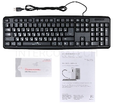 Клавиатура Oklick 180M черный USB