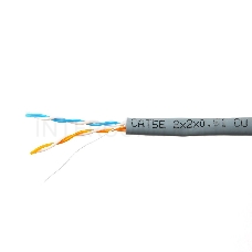 Кабель SkyNet Premium UTP indoor 2x2x0,51, медный, FLUKE TEST, кат.5e, однож., 305 м, box, серый