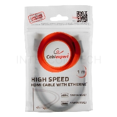 Кабель HDMI Gembird/Cablexpert , 1.8м, v1.4, 19M/19M, белый, позол.разъемы, экран, пакет(CC-HDMI4-W-6)