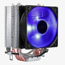 Кулер Aerocool Verkho 4 Lite , до 125W, 4х теплотрубки, PWM, 1000-2000 RPM, 2066/2011/1150/1154/1155/1156/1366/775 , AM4/AM3+/AM3/AM2+/AM2/FM2/FM1