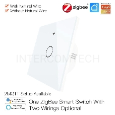 Выключатель MOES Gang Smart Switch Sensor w/o grounding ZS-EU1, Zigbee, 100-240 В