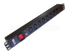 Блок распределения питания Lanmaster TWT-PDU19-10A8C3 гор.размещ. 8xC13 базовые 10A C14