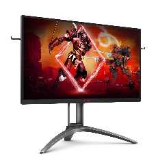 МОНИТОР 27 AOC AGON AG273QX Black-Silver с поворотом экрана (VA, 2560x1440, 165Hz, HDR400, 1 ms, 178°/178°, 400 cd/m, 5