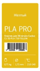 Пластик для принтера 3D Cactus CS-3D-PLA-750-YELLOW PLA d1.75мм 0.75кг 1цв.