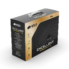 Блок питания для ПК 1300 Ватт PSU HIPER HPG-1300FM (1300W, Gold 14cm Fan, 220V input, Efficiency 93%, Modular, Black)BOX