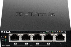 Неуправляемый коммутатор D-Link DGS-1005P/B1A с 5 портами 10/100/1000Base-T, функцией энергосбережения и поддержкой QoS (4 порта с поддержкой PoE 802.3af/802.3at (30 Вт), PoE-бюджет 60 Вт)