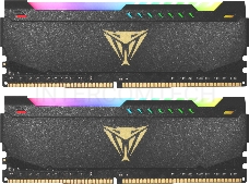 Оперативная память DDR 4 DIMM 16Gb (8Gbx2) PC25600, 3200Mhz, CL18, PATRIOT Viper Steel RGB (PVSR416G320C8K) (retail)