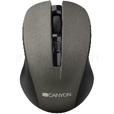 Мышь CANYON CNE-CMSW1G Gray USB {wireless mouse with 3 buttons, DPI changeable 800/1000/1200}