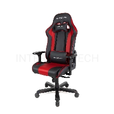 Игровое кресло DXRacer King чёрно-красное (OH/KS99/NR, экокожа, регулируемый угол наклона)