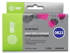 Картридж струйный Cactus CS-EPT0823 пурпурный для Epson Stylus Photo R270/290/RX590 (11,4ml)