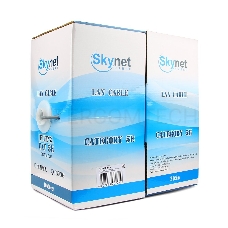 Кабель SkyNet Premium FTP indoor 2x2x0,51, медный, FLUKE TEST, кат.5e, однож., 305 м, box, серый