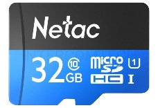 Флеш карта microSDHC 32GB Netac P500 <NT02P500STN-032G-S>  (без SD адаптера) 80MB/s