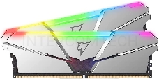 Модуль памяти DDR 5 DIMM 16Gb (8Gbx2), 4800Mhz, Netac NTSRD5P48DP-16S, RGB, CL40, Silver