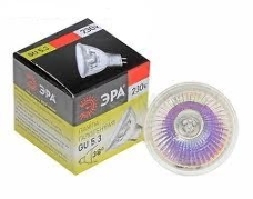 Лампа галогенная ЭРА GU5.3-JCDR (MR16) -50W-230V-Cl  (10/200/6000)