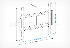 Кронштейн для телевизора Holder LCD-F4610 черный 32-65 макс.60кг настенный фиксированный