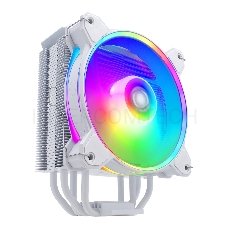 Кулер для процессора Cooler Master Hyper 212 Halo White (150W, 4-pin, 154mm, tower, Al/Cu, fans: 1x120mm/51.88CFM/27dBA/2050rpm, White, 1700/1200/115x/AM4/AM5)