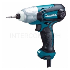 Дрель-шуруповерт Makita TD0101F Шуруповерт уд,{230Вт,0-3200у\м,6-ти гран 6.35,100Нм,0.99кг,кор,M4-M14,бита Philips,подсветка}